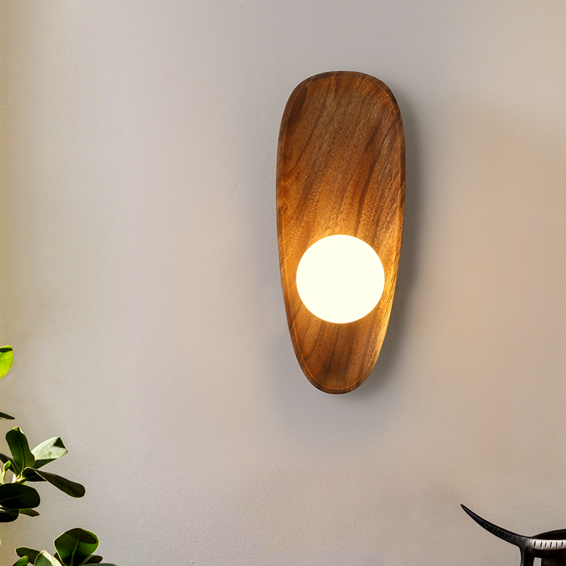 BoisLumi – Natürliche Holz Wandlampe für Elegante Beleuchtung