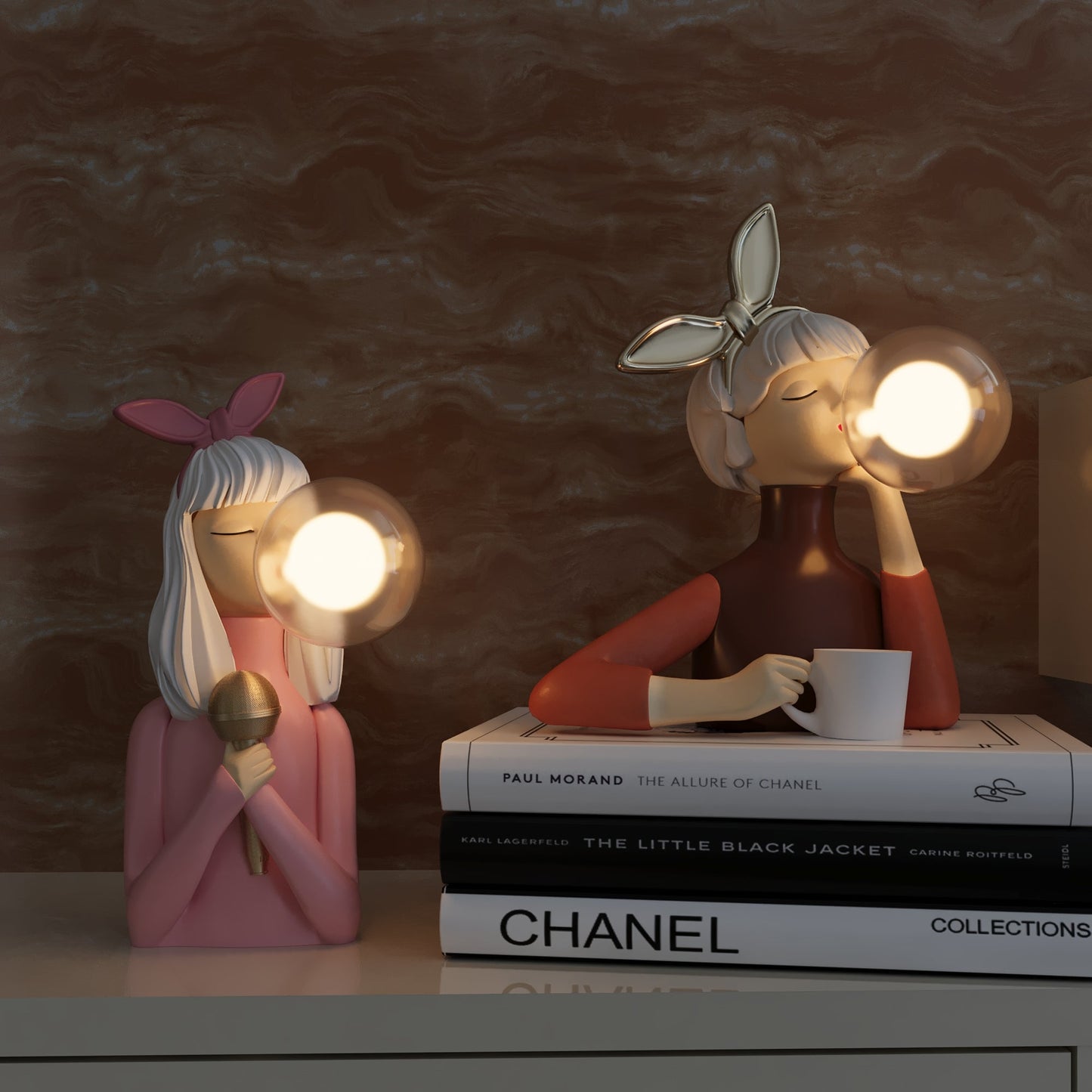 DecoGlam – Table Lamp Artisan Sisters for Stylish Ambiance