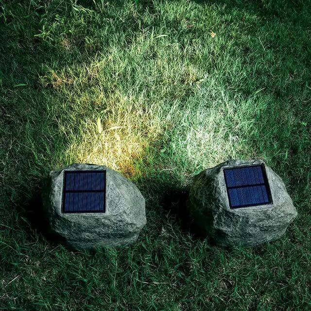 Rocky – Outdoor Solar Light Stone Design for Garden Lighting