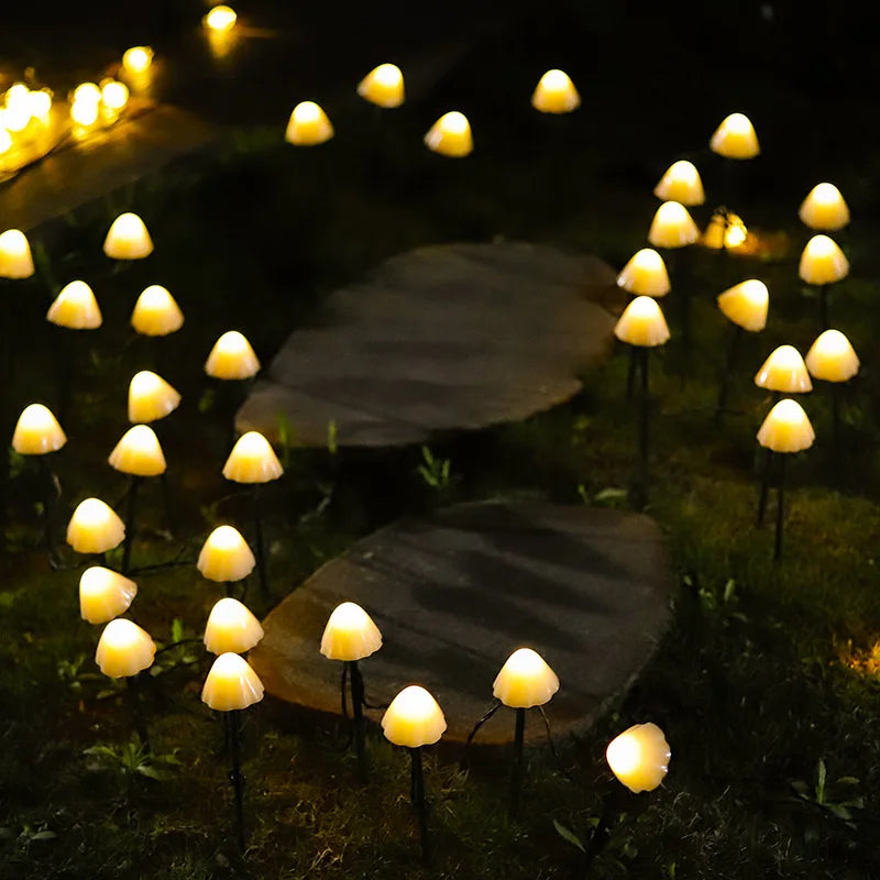 EnchantedCaps – Solar-Pilz-Lichterkette für magische Gartenatmosphäre