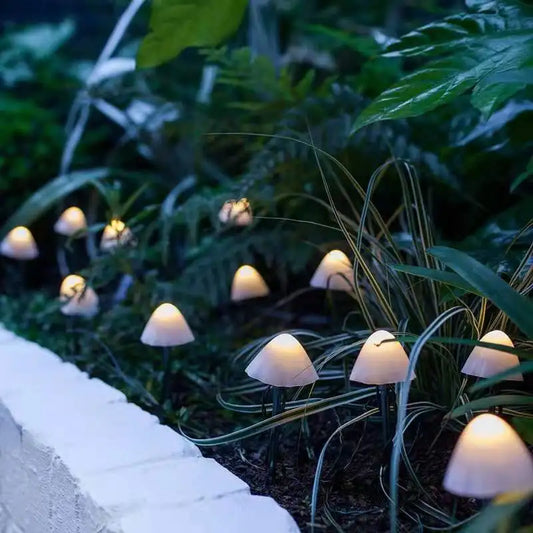 EnchantedCaps – Solar-Pilz-Lichterkette für magische Gartenatmosphäre