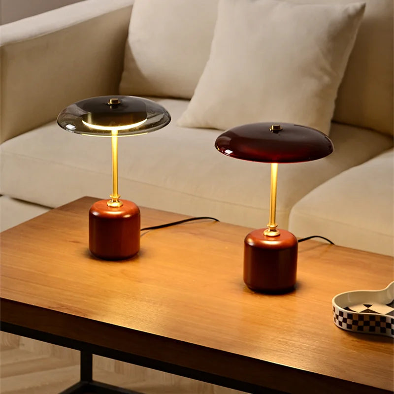 GlowCap - LED mushroom lamp with dimmable light
