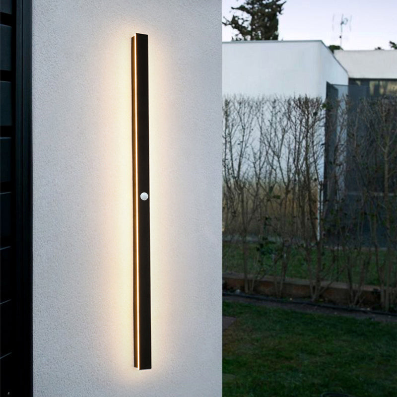 Edge – LED Wandleuchte Schwarz für Stilvolle Außenbeleuchtung im Garten und Flur
