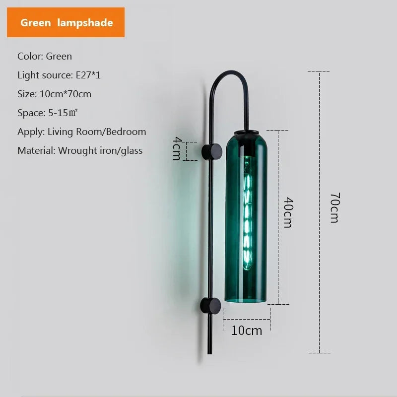 LuxeGlass – Indoor Wall Light with Modern Design and Dimming Function for Stylish Lighting