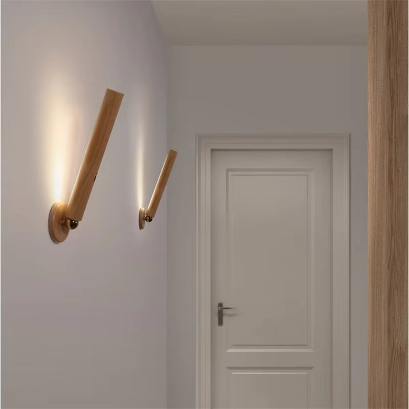 WoodGlow – Wiederaufladbare Holz-Wandleuchte für Gemütlichkeit