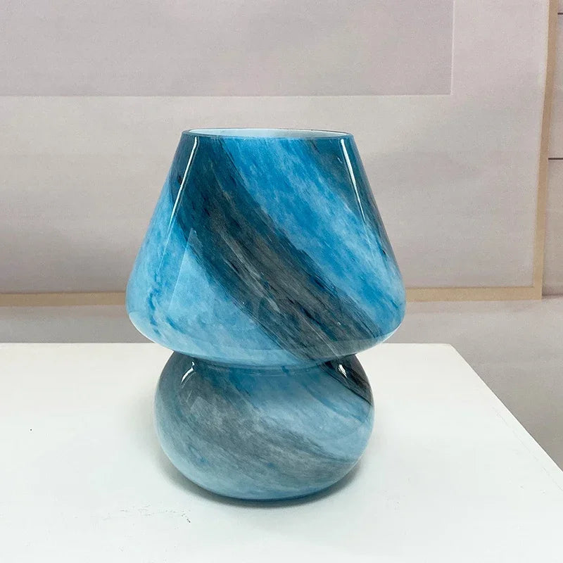 Mila – Glass table lamp with mushroom design for modern ambiance