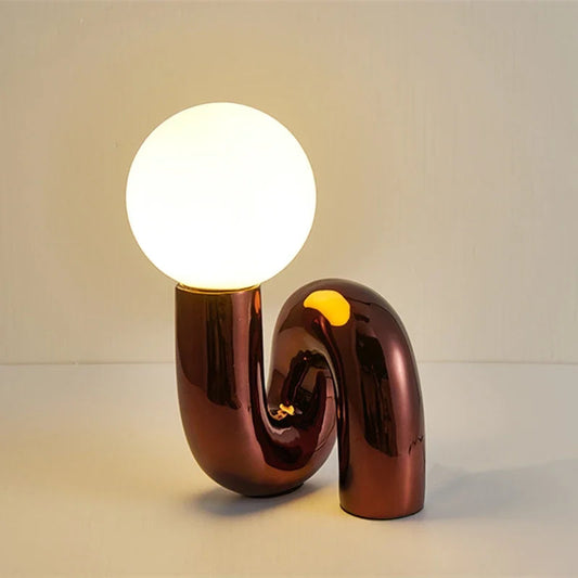 NordOrb - Modern LED Table Lamp with Glass Globe