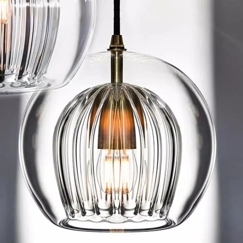 VitraGlow - Moderne Pendelleuchte aus Glas für Esstisch
