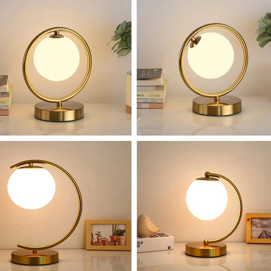 LumiGlobe - Modern table lamp with glass globe