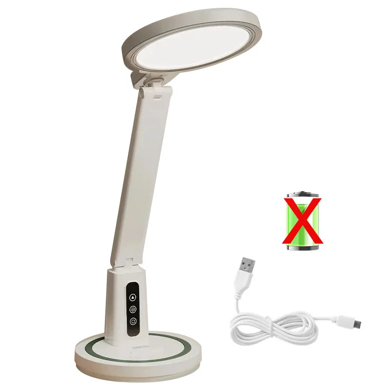 GlowClock - Multifunctional LED Desk Lamp with Clock and Adjustable Lighting