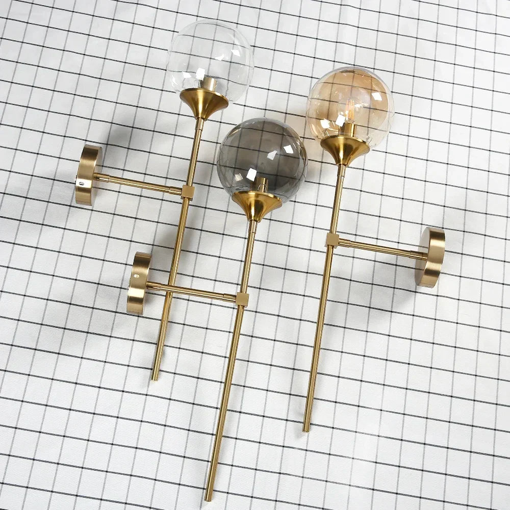 GlimmerNord – Wandleuchte Innen mit Modernem Glasdesign und Warmweißem Licht