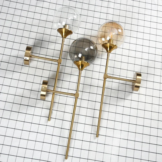 GlimmerNord – Wandleuchte Innen mit Modernem Glasdesign und Warmweißem Licht