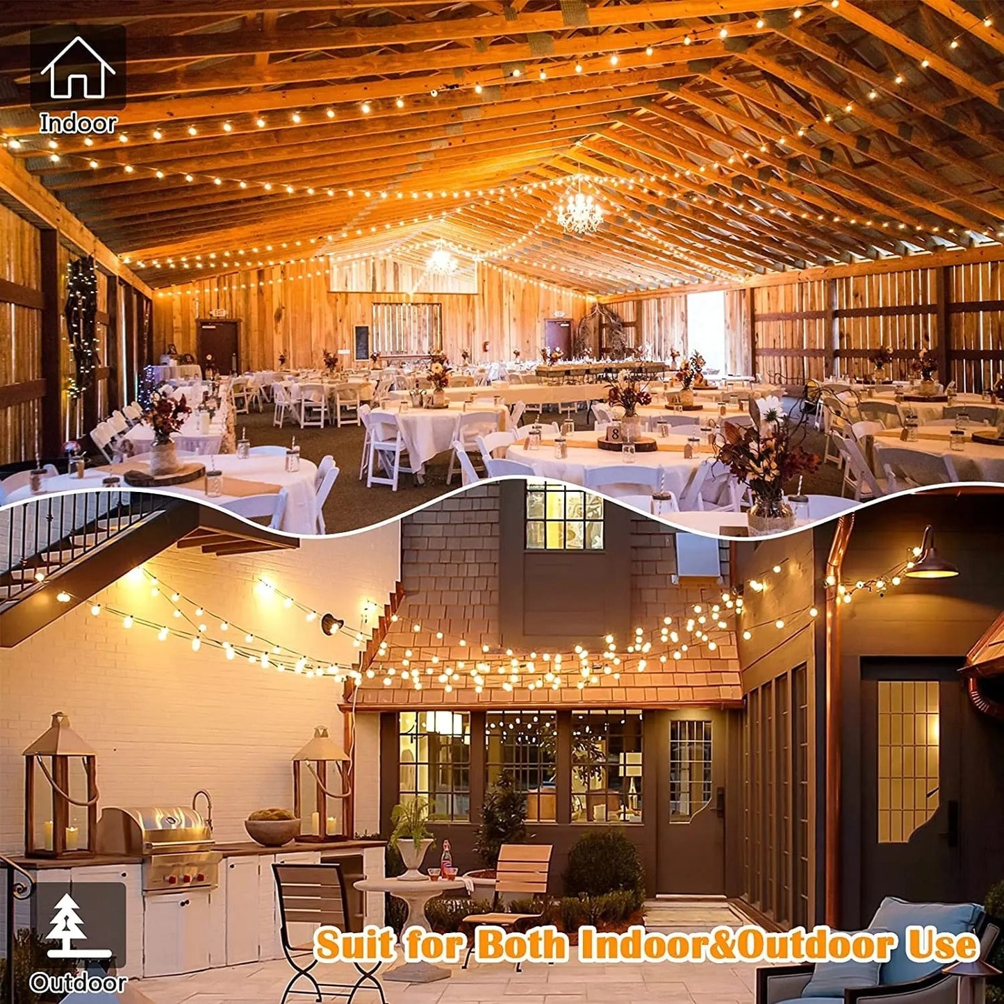 GlowGarden – Beleuchtete Lichterkette für stimmungsvolle Außenbereiche