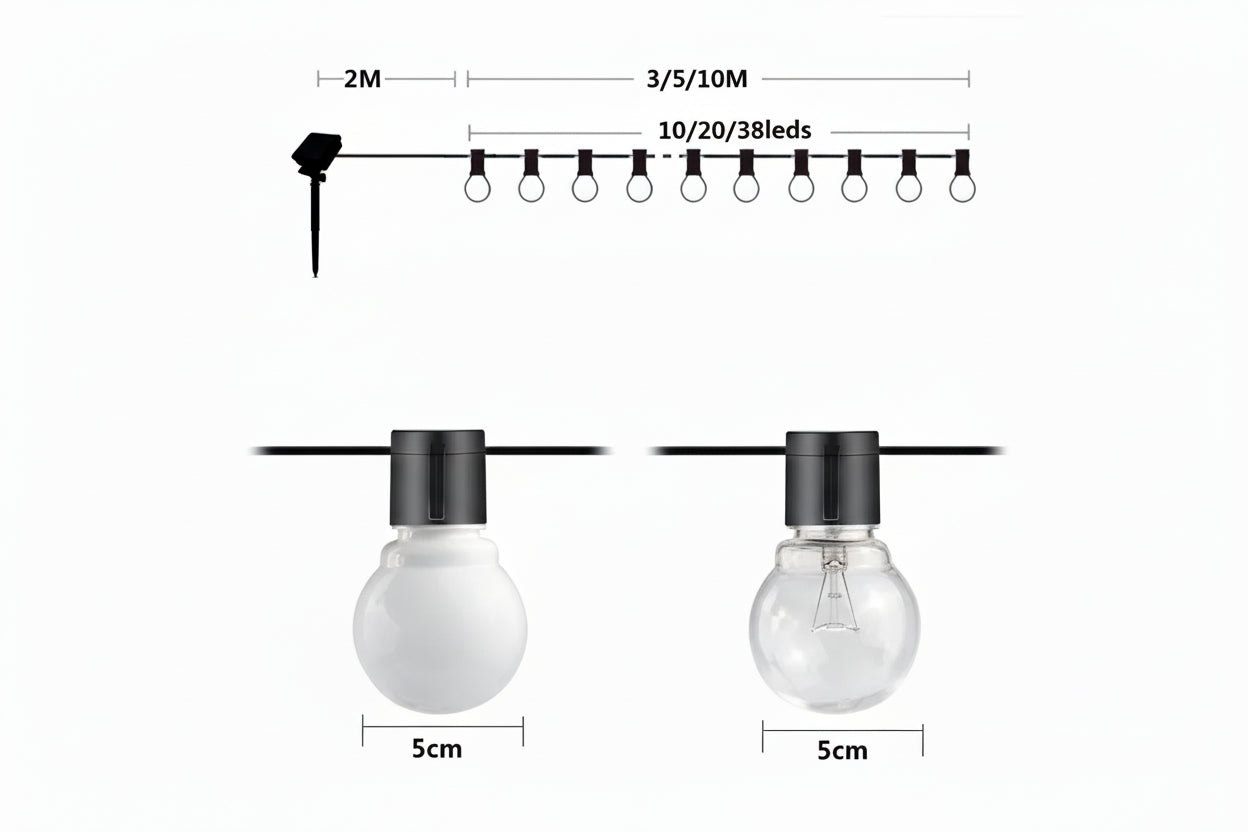 GartenLumina – LED string lights outdoor for enchanting lighting in outdoor areas