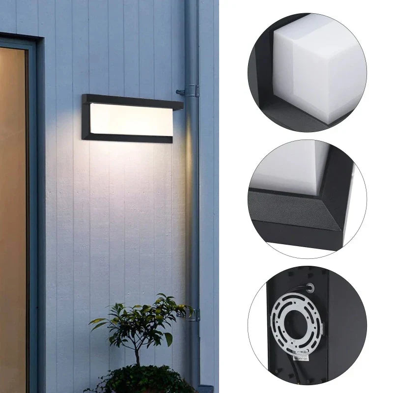 HorizonShine – LED Wall Light Outdoor Modern Design for Garden and Terrace