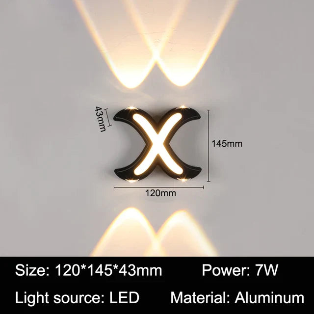 LetterGlow – LED Wandleuchte für Persönliche Gartenbeleuchtung mit Stil