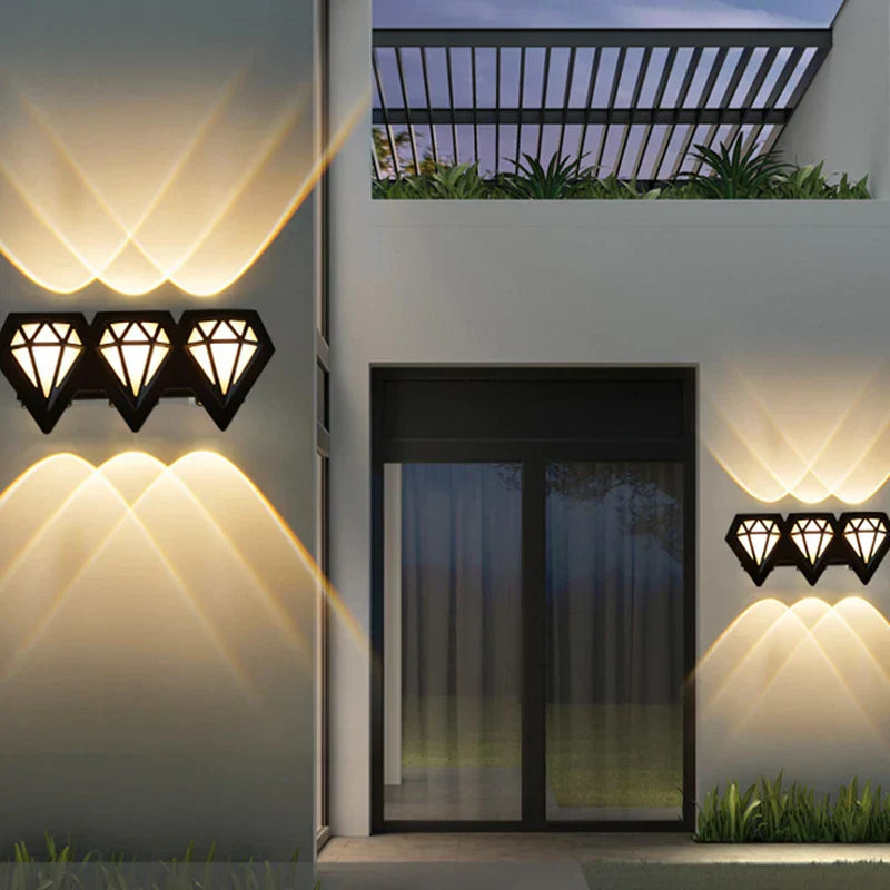 HydroBright – LED Outdoor Wall Light Stainless Steel Weatherproof for Garden and Terrace