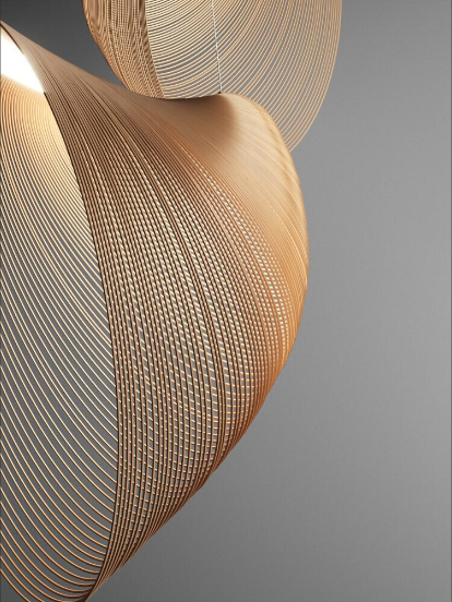 LumaBirch Pendelleuchte aus Birkenholz für Esstisch – Rustikale Hängeleuchte mit natürlichem Design und eleganter Atmosphäre