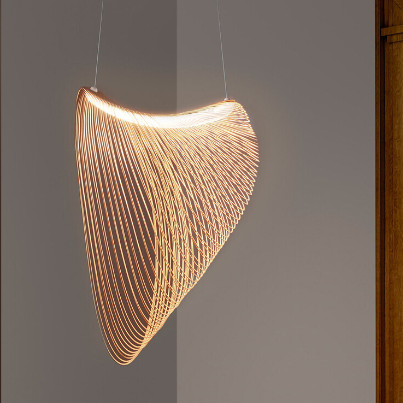 LumaBirch Pendelleuchte aus Birkenholz für Esstisch – Rustikale Hängeleuchte mit natürlichem Design und eleganter Atmosphäre