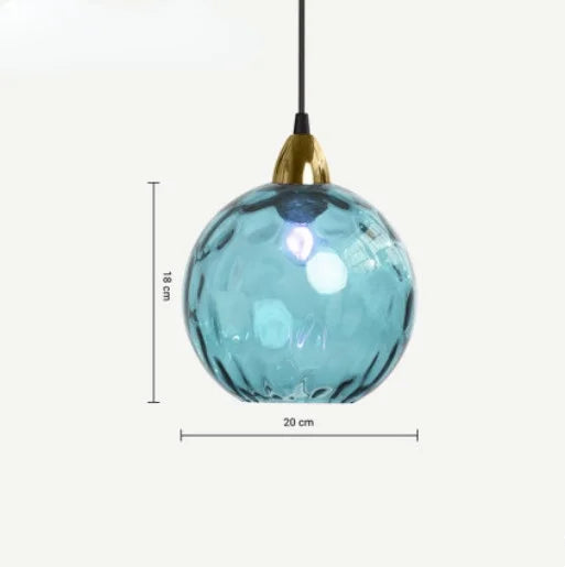 ClaraLux - Pendant lamp made of glass with crystal optics – Elegant hanging lamp for dining table and living area