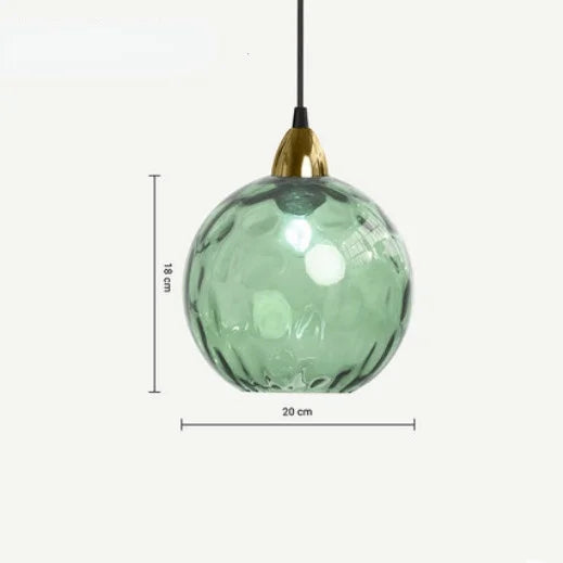 ClaraLux - Pendant lamp made of glass with crystal optics – Elegant hanging lamp for dining table and living area