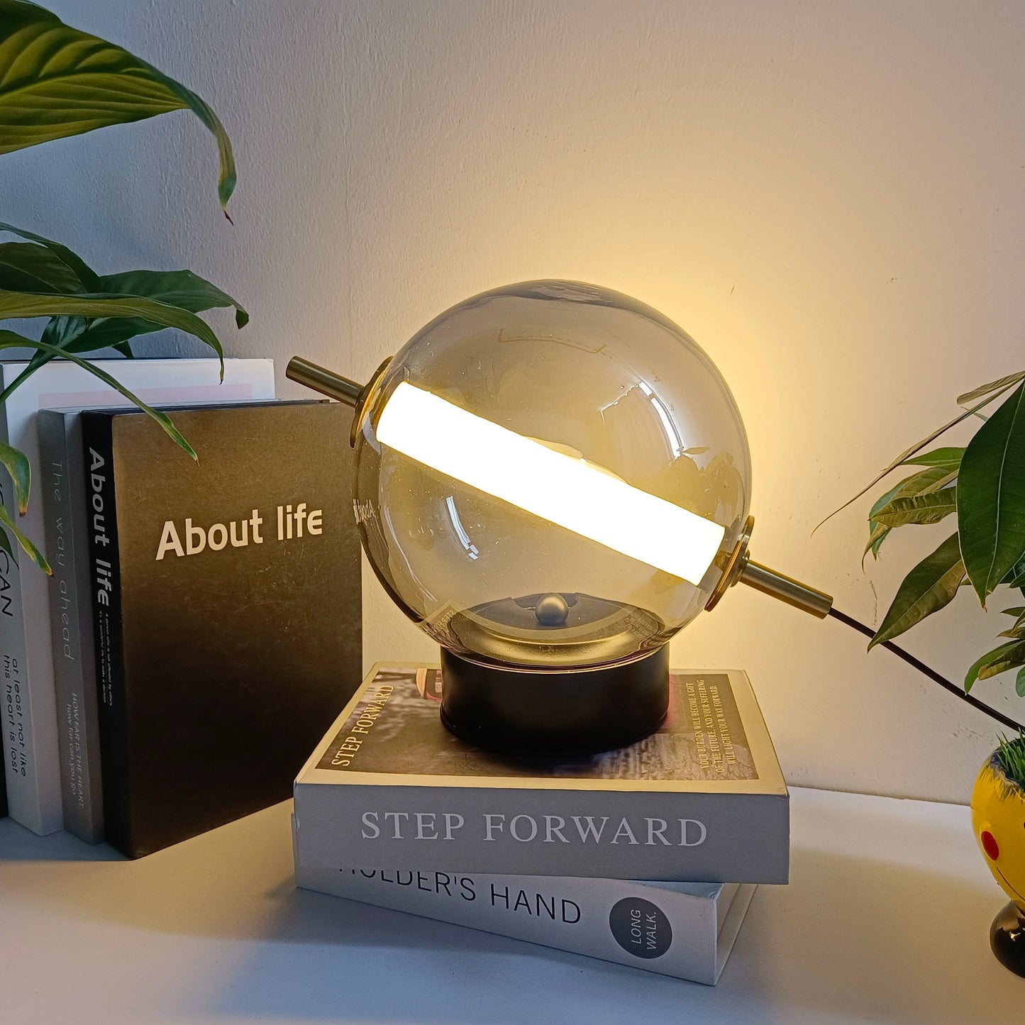 AurVintage - Retro Glas Tischlampe im Vintage-Design