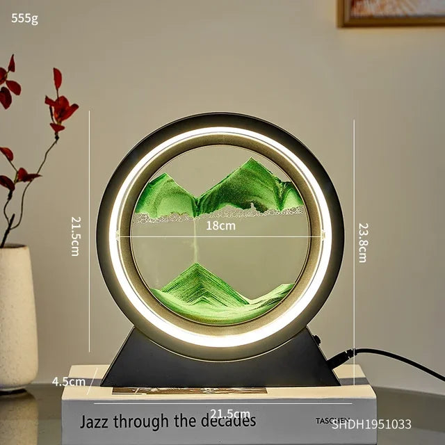 Sandy – Tischlampe mit Bewegender Sandkunst Entspannende Beleuchtung