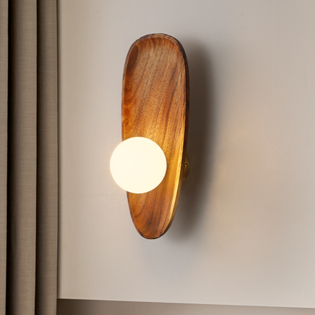 BoisLumi – Natürliche Holz Wandlampe für Elegante Beleuchtung
