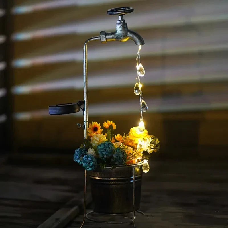 RadiantTap – Solar Water Tap Light for Sustainable Garden Lighting