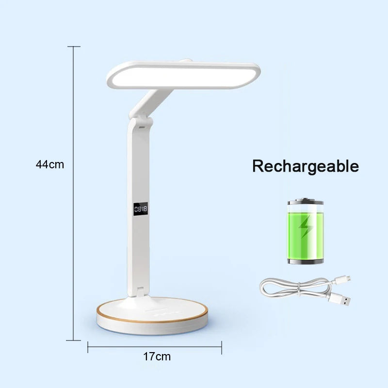 TimeLume - Stylish LED Table Lamp with Touch Switch and Clock