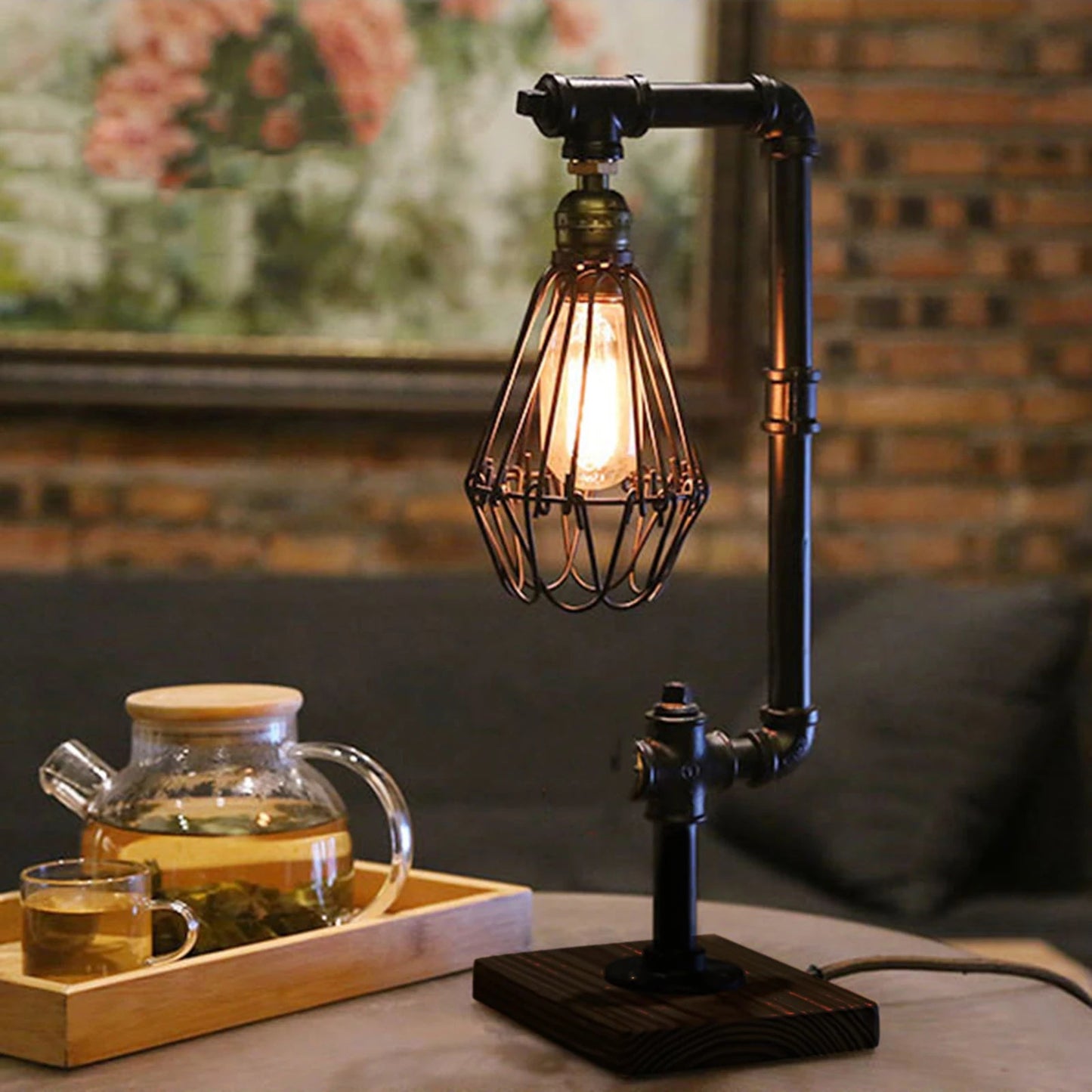 Viva – Tischlampe Vintage Metall Elegante Beleuchtung für Ihr Zuhause