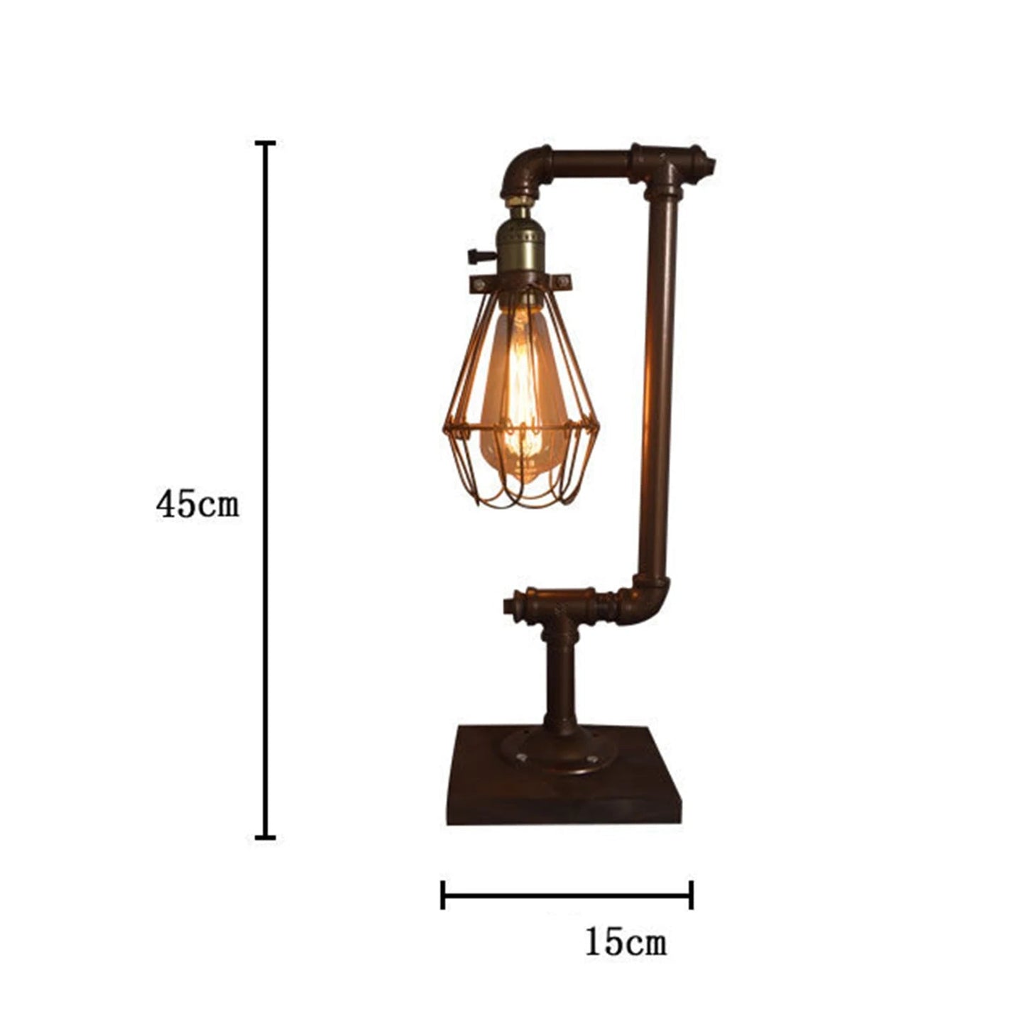 Viva – Tischlampe Vintage Metall Elegante Beleuchtung für Ihr Zuhause