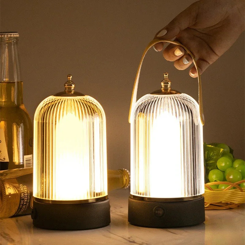 Vivi – Tragbare Retro Tischlampe mit Vogelkäfig-Design für gemütliche Abende