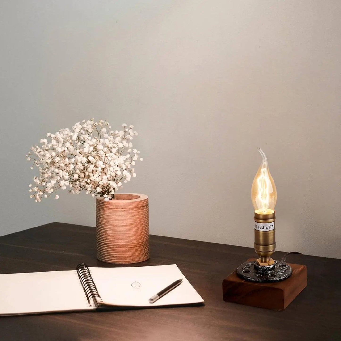 Waldlicht – Tischlampe Aus Holz Für Gemütliche Beleuchtung Zuhause