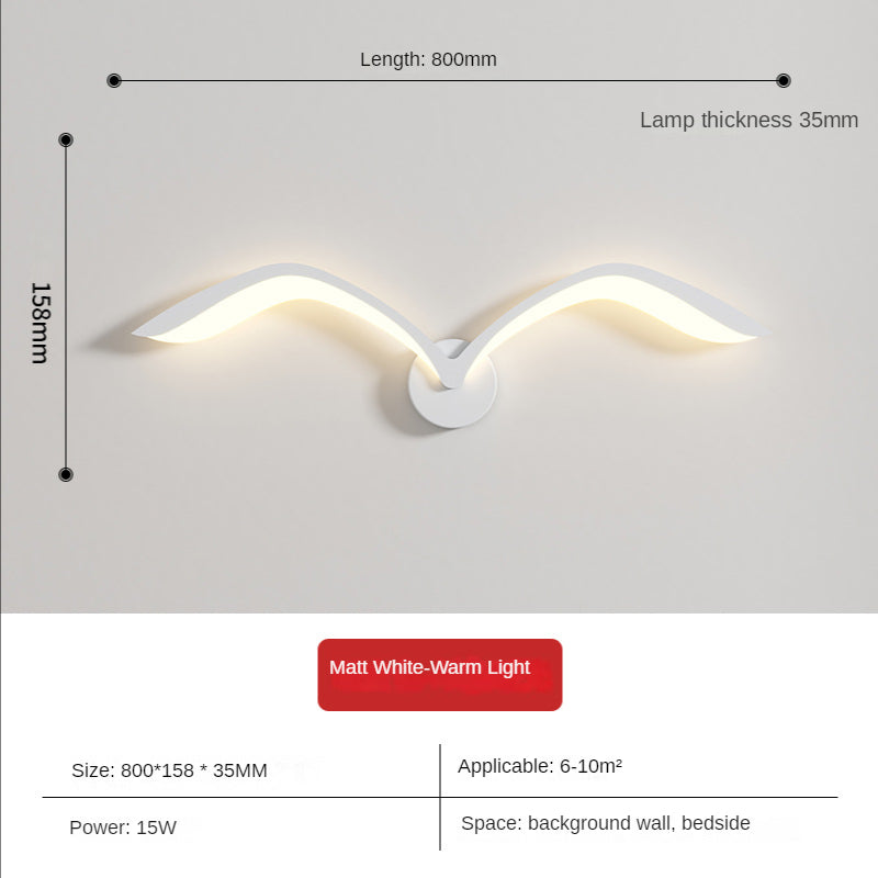 Welle – Wandleuchte Innen mit Seemöwe für Stimmungsvolle Beleuchtung