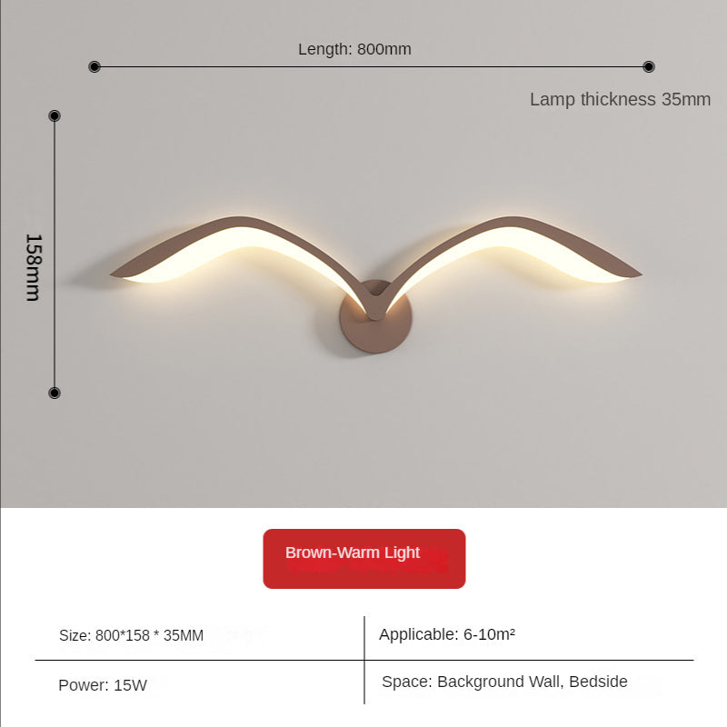 Welle – Wandleuchte Innen mit Seemöwe für Stimmungsvolle Beleuchtung