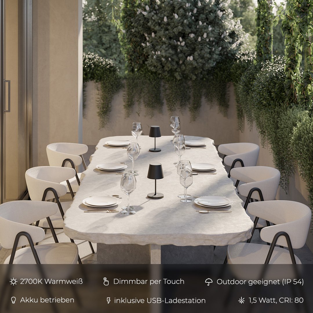 Luna – LED table lamp with dimming function for stylish lighting