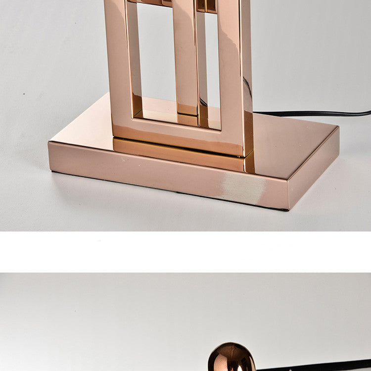 SanviaLicht – Decorative table lamp with fabric shade for bedroom & living room