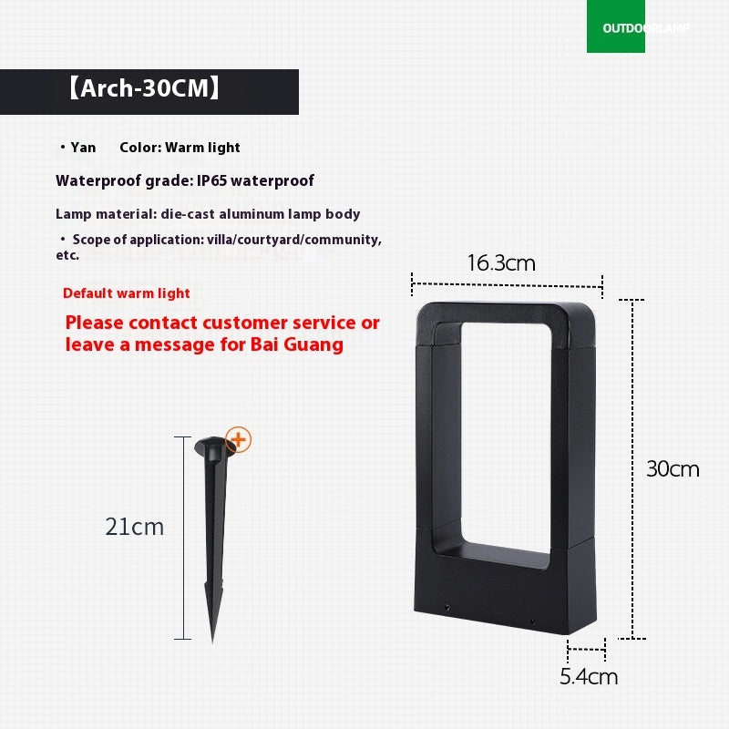 LumiGarten – Waterproof LED Garden Lamp for Outdoor Areas, Ground Spike Light with Solar Power