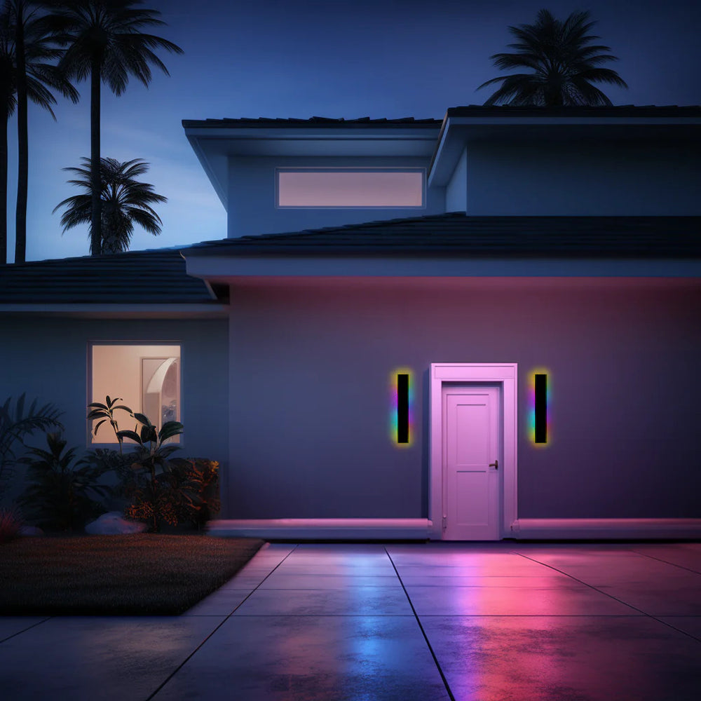 Edge – LED Wandleuchte Schwarz für Stilvolle Außenbeleuchtung im Garten und Flur