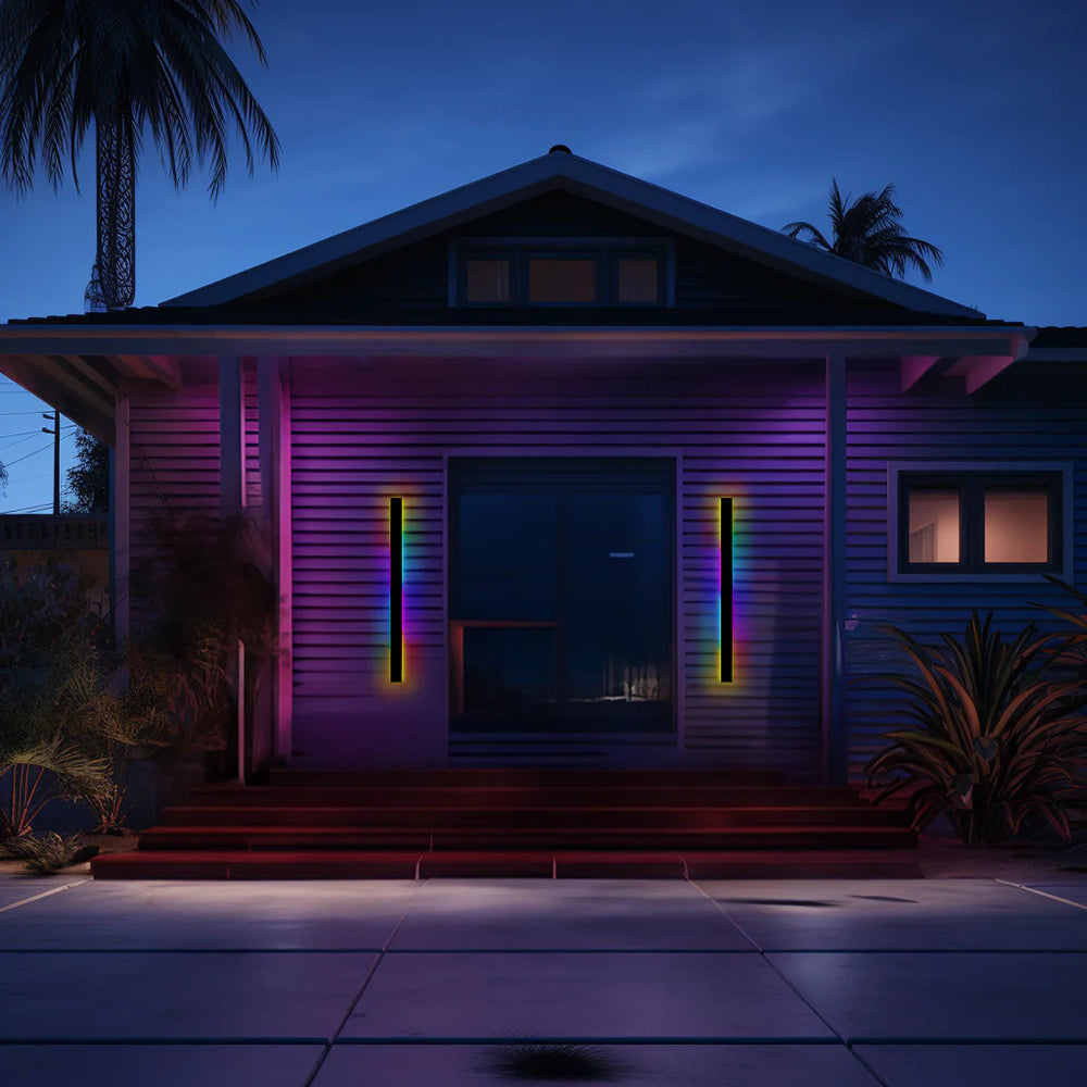 Edge – LED Wandleuchte Schwarz für Stilvolle Außenbeleuchtung im Garten und Flur