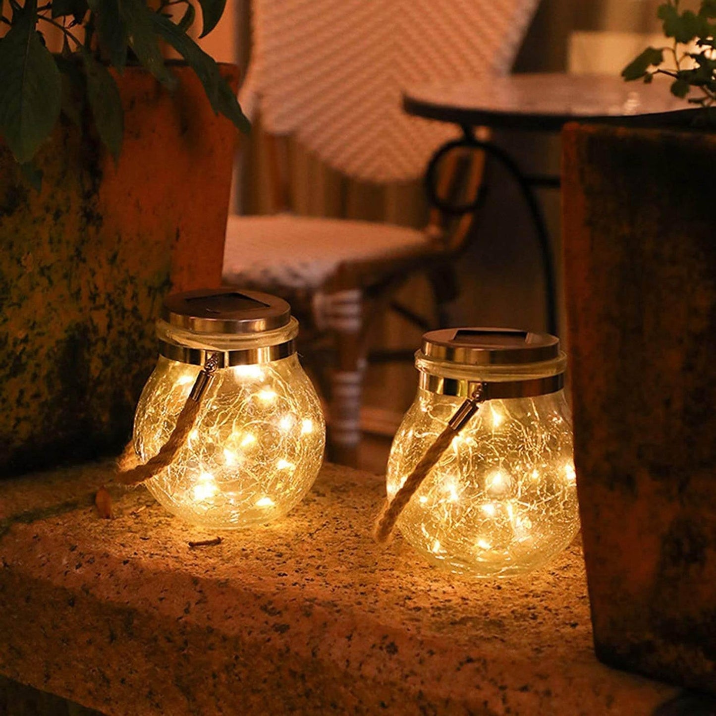 LumiSoleil – Solar-powered glass lighting for elegance in outdoor areas