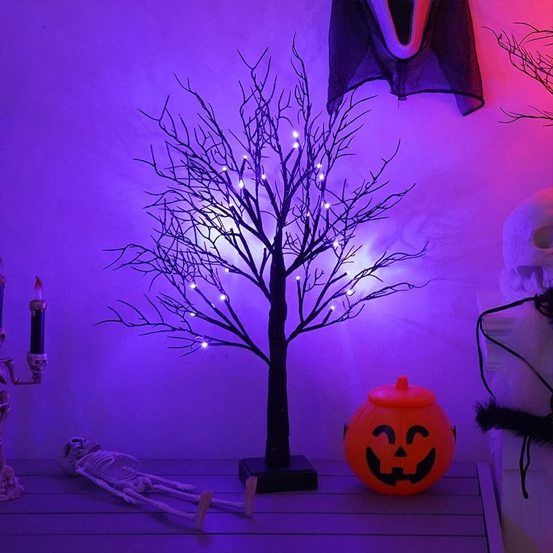 Kira – LED Kürbisbaumlicht für Halloween – Magische Tischdekoration
